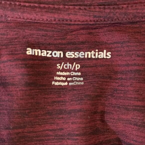 Women’s Top T-shirts Sz S/CH/P Red Wine Short Sleeves Amazon Essentials - Picture 7 of 11